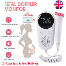 Prenatal fetal Doppler heartbeat detector heart rate monitoring ultrasonic probe
