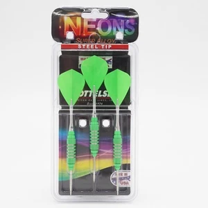 Bottlesen NEONS Freccette Punta Acciaio Verde 18-NG6 NUOVE!! - Foto 1 di 5