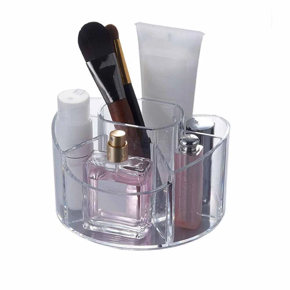 Organizer cosmetici rotondo porta trucchi 7 scomparti organizzatore make up - Immagine 1 di 4