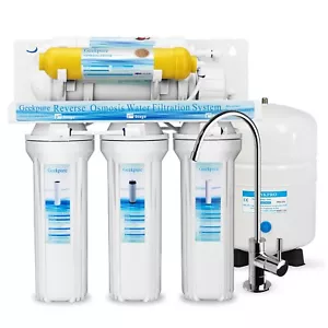 6 Stage Undersink Reverse Osmosis System Water Filter with Mineral Filter 75 GPD - Picture 1 of 5