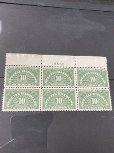 Blocco piastra 10C per movimentazione speciale US QE1 di 6 extra fine nuovo mai incernierato - Foto 1 di 2