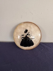 Peter Watson's Studio Convex Glass Reverse Back Painted Portrait - Picture 1 of 8