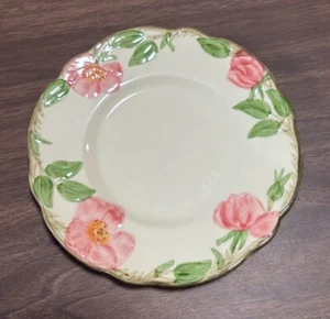 Juego de 2 platos de pan y mantequilla de rosa del desierto de loza franciscana de colección años 60 - Imagen 1 de 4