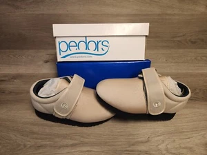 Pedors 601 Orthopädische Schuhe beige verstellbarer Riemen Damen 7,5 extra weit NEU - Bild 1 von 6