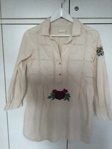 Odd Molly Bluse Gr. 1 S 36 cremeweiss, schön! - Bild 1 von 8