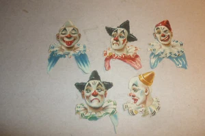 5 Stück Harlekin Oblate - Glanzbild um 1910 ! - Bild 1 von 3