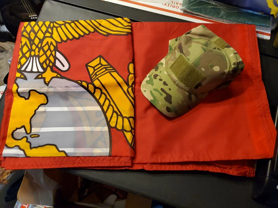 Нейлоновый официальный военный флаг морской пехоты США 5x8 футов сделано в США - Изображение 1 из 4