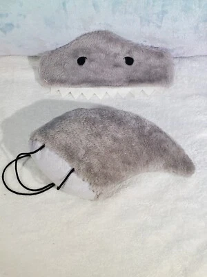 Juego de disfraces de tiburón Creatología aleta de felpa y diadema niños juego simulado NUEVO Foto 1 de 4