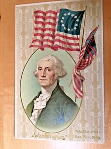 Vintage Postcard of GEORGE WASHINGTON LOT 4 - Picture 1 of 2