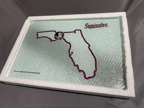 Official NCAA Florida State University Glass Cutting Board Cover