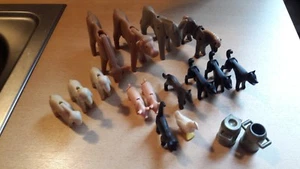 Playmobil Konvolut Tiere, Bauernhof Figuren , 15 Tiere, 2 Milchkannen ( 5 ) - Bild 1 von 1