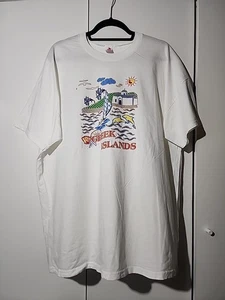 Vintage T Shirt Griechische Inseln Maritim Delfine XXL Made In Greece 100% BAUMWOLLE - Bild 1 von 14