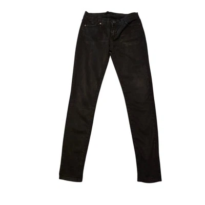 Jeans Eunina Juniors Talla 3 W26 Negros Denim Pierna Ajustada Talla Baja Hechos en EE. UU. Foto 1 de 4