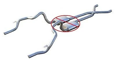 Pypes Crossmember Back Exhaust System 2.5" w/ X-Pipe for Camaro & Firebird Foto 1 de 1