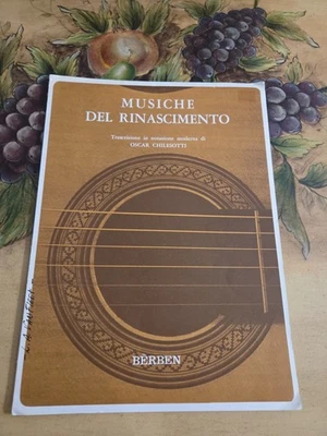 Guitarra Clásica Oscar Chilesotti Musiche Del Rinascimento Libro Extremadamente Raro Foto 1 de 4