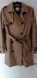 H&M Beige Double-breasted Trenchcoat size 12 - Picture 1 of 6