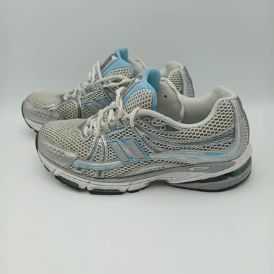New Balance 1026 Running Shoes Trainers Silver And Baby Blue - UK 6 (EU E39) - Image 1 of 4