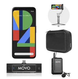 Sistema de micrófono lavalier inalámbrico Movo Edge-UC USB tipo C - omnidireccional--- - Imagen 1 de 7