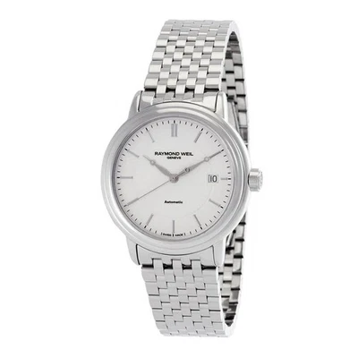 Reloj para hombre Raymond Weil 2837-ST-30001 Maestro esfera blanca 39,5 mm nuevo Foto 1 de 3