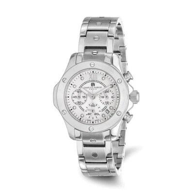 Reloj para dama Charles Hubert acero inoxidable esfera plateada Foto 1 de 4