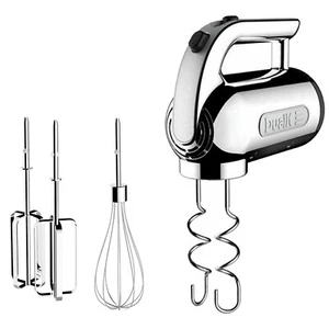 Dualit Kitchen Hand Mixer 4 Speed Polished Chrome 400W Whisk Beaters Dough Hooks - Picture 1 of 9