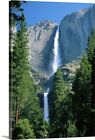 Upper and Lower Yosemite Falls, Canvas Wall Art Print, Waterfall Home Decor