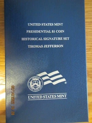 US Mint 2007 Presidential $1 Coin Signature Set Thomas Jefferson Item# XL1 - Image 1 of 4