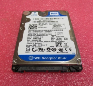Western Digital WD1600BEVT-75A23T0 Scorpio Blue 160GB 5400RPM SATA 8MB 2.5" HDD - Picture 1 of 7
