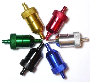 Inline 1/4" 5/16" Aluminum Fuel Gas Filter ATV Dirt Bike Motorcycle - Kawasaki - Picture 1 of 9