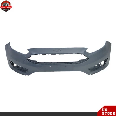Primed Front Upper Bumper Cover FO1000705 For 2015 2016 2017 2018 Ford Focus - Image 1 of 4