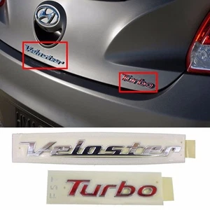 Rear Trunk TURBO VELOSTER Logo Emblem For 2011-2017 Hyundai Veloster 863102V000 - Picture 1 of 1
