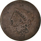 [#1043774] Coin, United States, Coronet Cent, Cent, 1837, Philadelphia, F, Cop,
