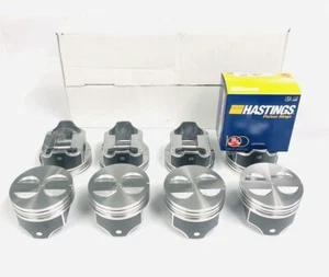 SILVOLITE Hypereutectic Flat Top Pistons/8+MOLY Rings Ford SB 289 302 9:1 +.030 - Picture 1 of 6