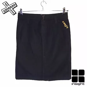 FALDA DE MUJER INSIGHT ""TELESCOPIO"" NEGRA DISEÑO BORDADO REINO UNIDO 8 SURF NUEVA CON ETIQUETAS PRECIO DE VENTA SUGERIDO POR EL FABRICANTE £50 - Imagen 1 de 3