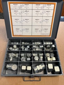 AF KIT-DIN-S - 64 Piece DIN S Cap & Plug Kit (S06 - S25) adapt all hydraulic - Picture 1 of 3
