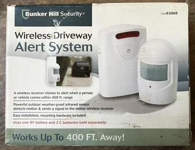 Bunker Hill Security Wireless Driveway Alert System Range 400 Ft. Infrared NEW - Image 1 of 4
