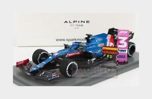 1:43 SPARK Renault F1 A521 20B #14 3Rd Qatar Gp With Pit Board 2021 Alonso S7851