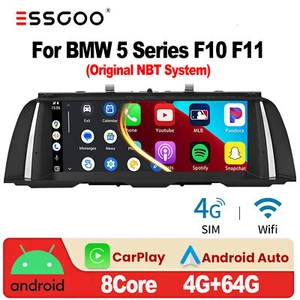 10.25" Car Stereo Android Screen GPS Carplay Radio For BMW 5 Series F10 F11 NBT - Picture 1 of 18