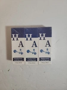 Hyaluronic Acid AntiAging Wrinkle SERUM 3 PACK 1oz EACH NEW SEALED - Picture 1 of 5