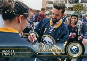2014-15 Upper Deck Exclusives #25 Jhonas Enroth 69/100 - Bild 1 von 2