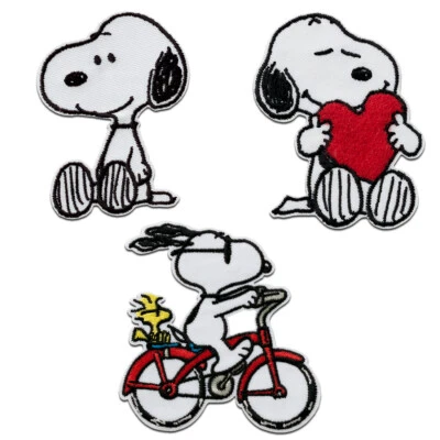MONO-QUICK Peanuts © Snoopy Set 3 Stück - Aufnäher, Bügelbild, Aufbügler
