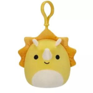 Squishmallows 3.5" Inch Clip-On Lancaster the Triceratops Plush Toy S3-#2242 - Picture 1 of 3