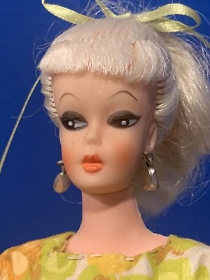 1961 Miss Babette Eegee Platinum Blonde Annette Fashion Doll Earrings - Image 1 of 4