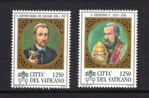 Vatikanstadt 1996 NH 1020-21 St Alfonso Maria De'Lig St Celestine V - FreeUSAShip - Bild 1 von 1