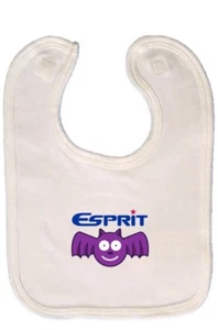 3x Baby Bib Bat Esprit Printing 100%Cotton Soft Double Layer & Face  - Picture 1 of 3