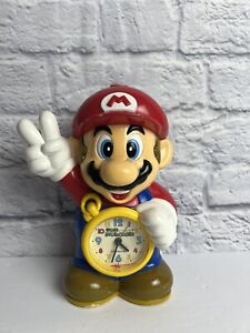 RARE Vtg Super Mario Bros. World 2 Talking Alarm Clock Figure Japan 9 In