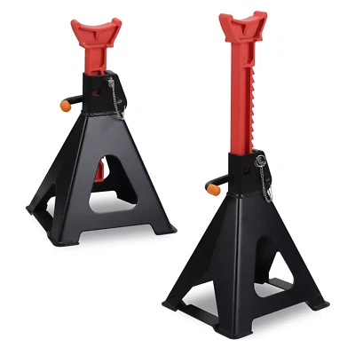 2x 6 Ton Jack Stands Double Lock Adjustable Truck Ratchet Lift Hoist Heavy Duty - image 1 of 4