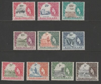 Basutoland MINT EII 1961-63 short set to 50c sg69- 78 - Image 1 of 2