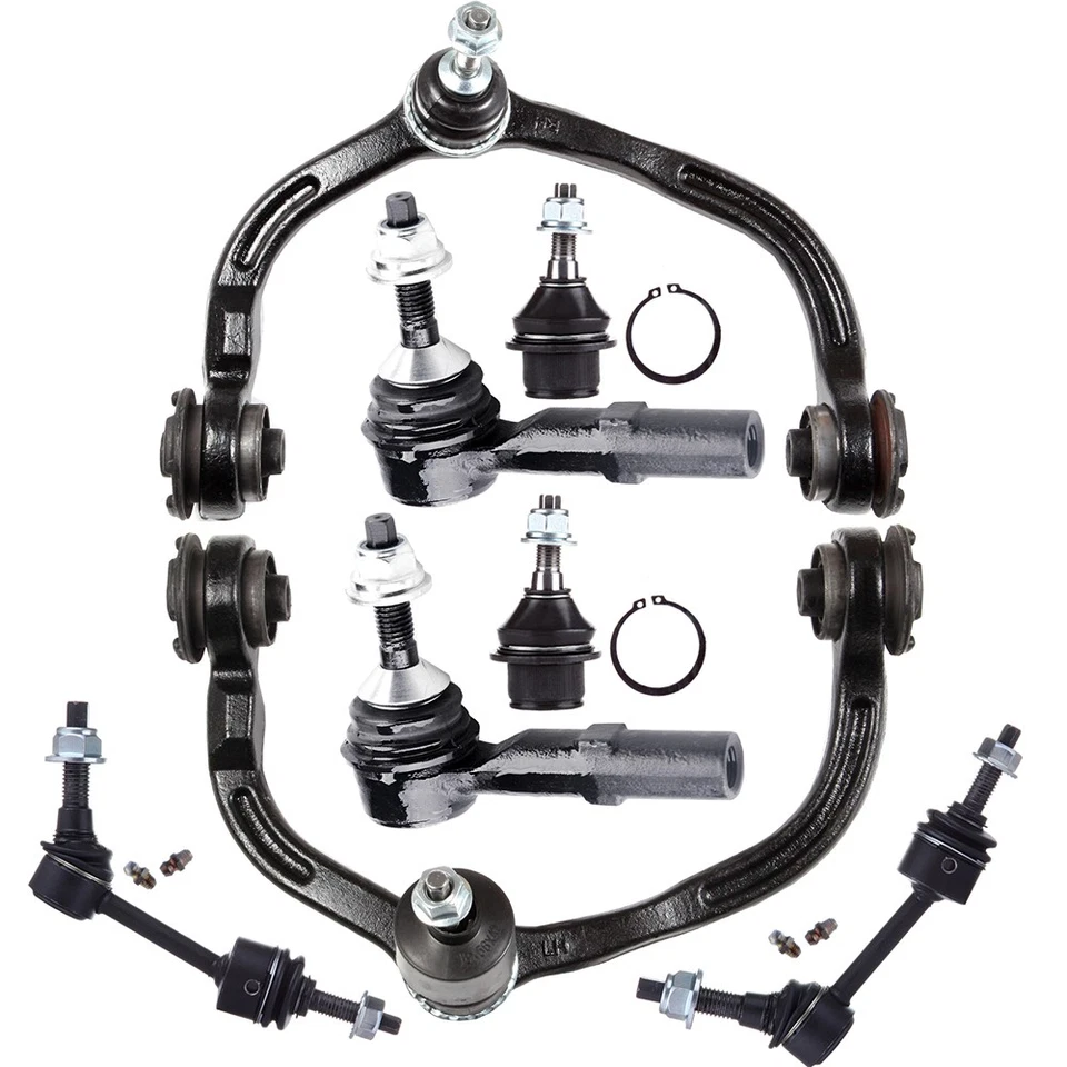 8 piezas para Ford Expedition 2003-2004 brazo de control delantero rótula enlace de extremo de varilla de amarre Foto 1 de 1