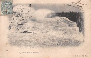 10-LA JETEE JOUR DE TEMPETE-N�T2621-C/0295 - Imagen 1 de 2